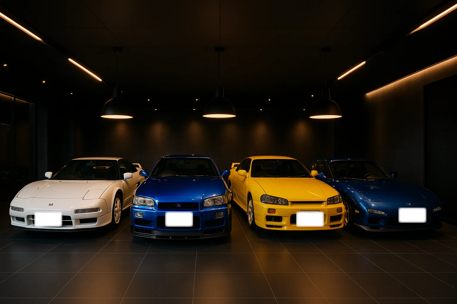 JDM Cars in Showroom